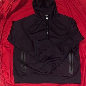 Athletic Works Men's Black Zip-Up Sweater